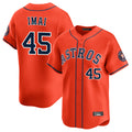 H.Astros #45 Tatsuya Imai Player Orange Home Limited Hdoa Stitched Jerseys