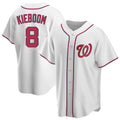 W.Nationals #8 Carter Kieboom Player White Home Replica Game Hdoa Stitched Jerseys
