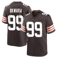 C.Browns #99 Julian Okwara Player Brown Home Game Hdoa Stitched Jerseys