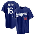 LA.Dodgers #16 Will Smith Player Royal Game Home Hdoa Stitched Jerseys