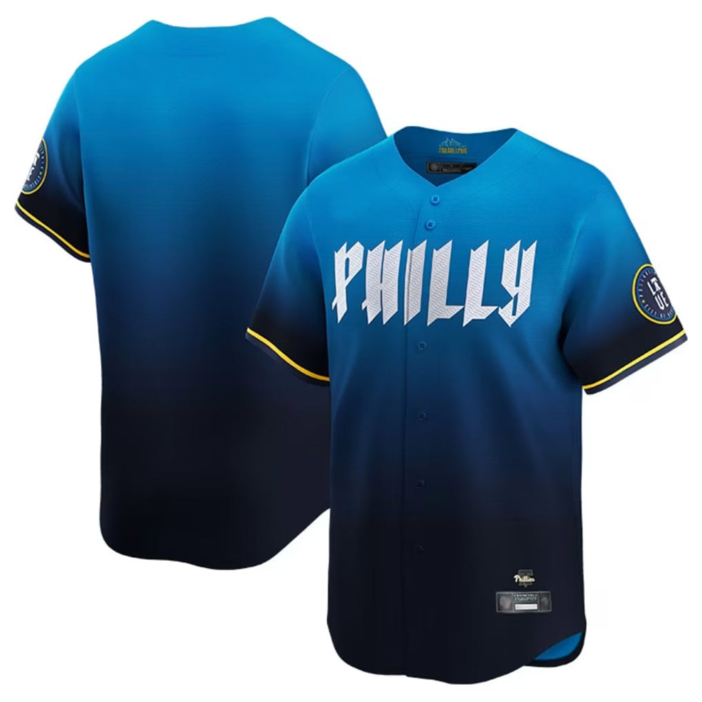P.Phillies ## Phillies Blank Player Blue City Connect Home Limited Hdoa Stitched Jerseys