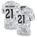 A.Cardinals #21 Garrett Williams Player Camo Salute to Service Limited Hdoa Stitched Jerseys