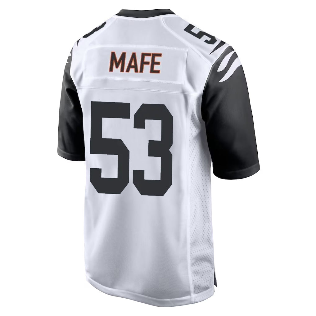 C.Bengals #53 Boye Mafe Player White Alternate Home Game Hdoa Stitched Jerseys