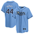 T.Bay Rays #44 Ryan Pepiot Player Light Blue Home Limited Hdoa Stitched Jerseys