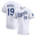 KC.Royals #19 Michael Massey Player White Alt Limited Elite Home Hdoa Stitched Jerseys