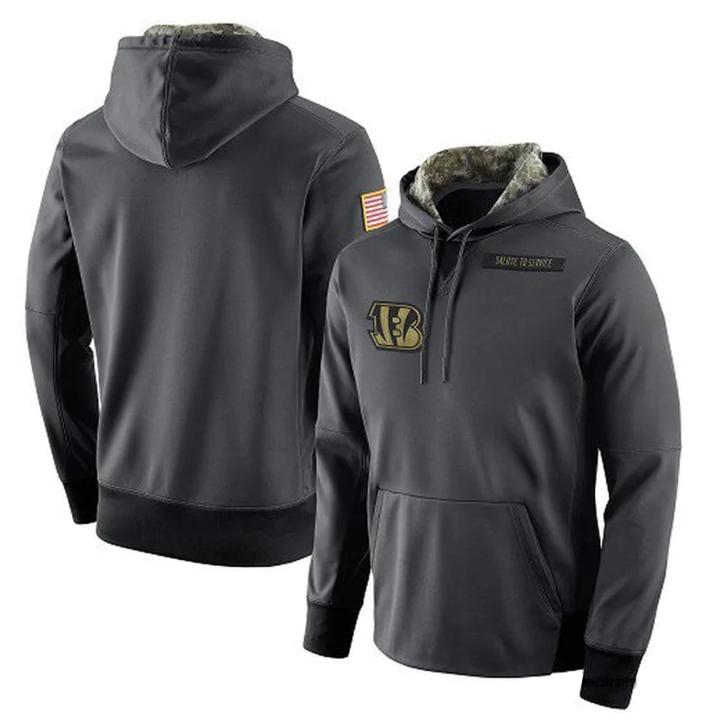 C.Bengals ## Bengals Blank Player Anthracite Salute to Service Player Performance Hoodie Hdoa Stitched Jerseys