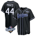 LA.Dodgers #44 Andy Pages Player Black World Series Carbon Limited Home Hdoa Stitched Jerseys