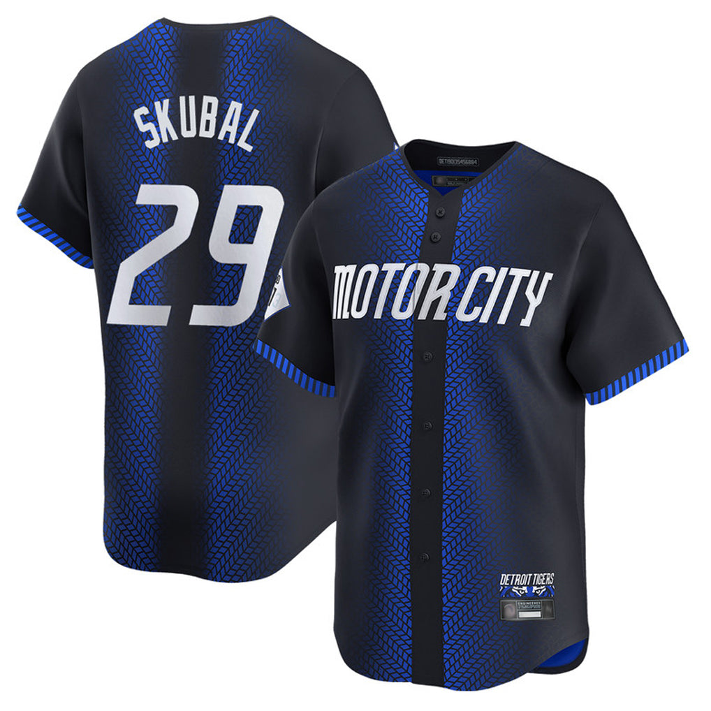 D.Tigers #29 Tarik Skubal Player Navy City Connect Home Limited Hdoa Stitched Jerseys
