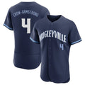 C.Cubs #4 Pete Crow-Armstrong Player Navy City Connect Limited Elite Home Hdoa Stitched Jerseys