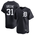D.Tigers #31 Riley Greene Player Navy Home Limited Game Hdoa Stitched Jerseys
