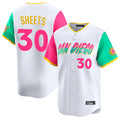 S.Diego Padres #30 Gavin Sheets Player White City Connect Home Limited Hdoa Stitched Jerseys