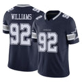 D.Cowboys #92 Quinnen Williams Player Navy Limited Vapor F.U.S.E. Home Game Hdoa Stitched Jerseys