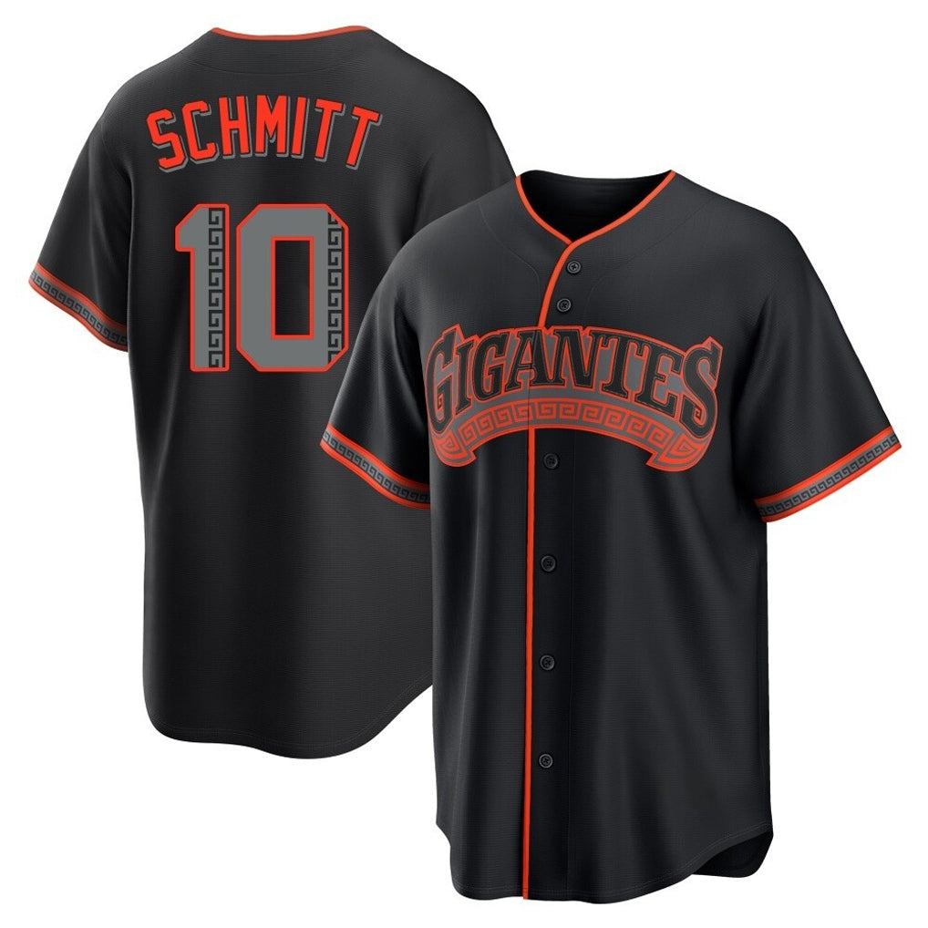 SF.Giants #10 Casey Schmitt Player Black Alternate Limited Hdoa Stitched Jerseys