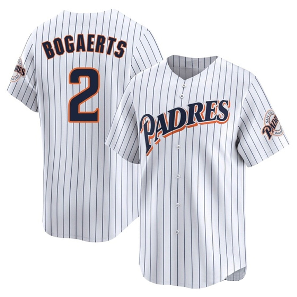 S.Diego Padres #2 Xander Bogaerts Player White Cooperstown Collection Limited Home Hdoa Stitched Jerseys