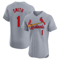 St. Louis Cardinals #1 Ozzie Smith Player Gray Home Limited Elite Hdoa Stitched Jerseys