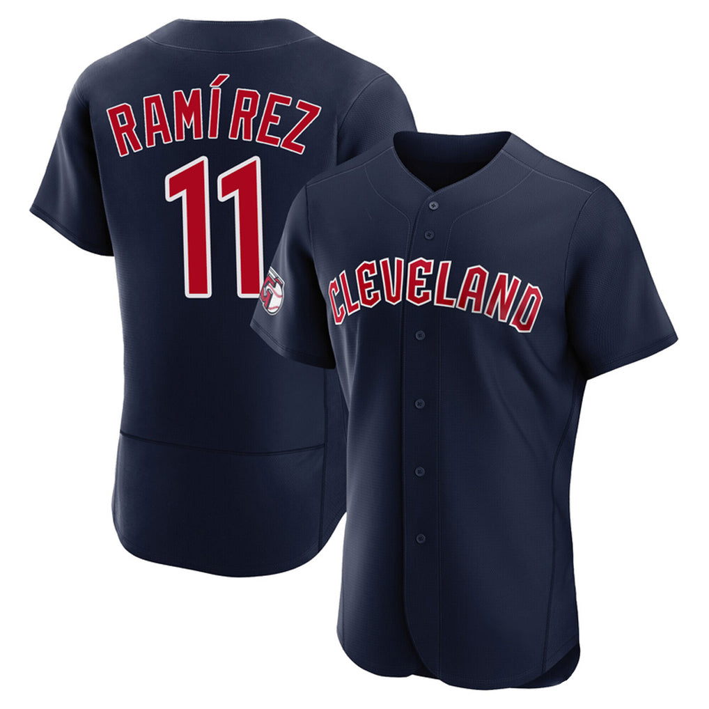 C.Guardians #11 Jose Ramirez Player Navy Limited Elite Home Hdoa Stitched Jerseys