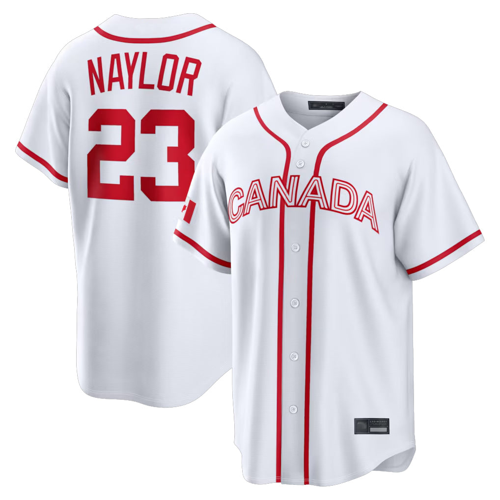 C.Guardians #23 Bo Naylor Player White World Classic Home Game Hdoa Stitched Jerseys