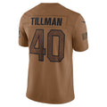 A.Cardinals #40 Pat Tillman Player Brown Salute To Service Limited Hdoa Stitched Jerseys