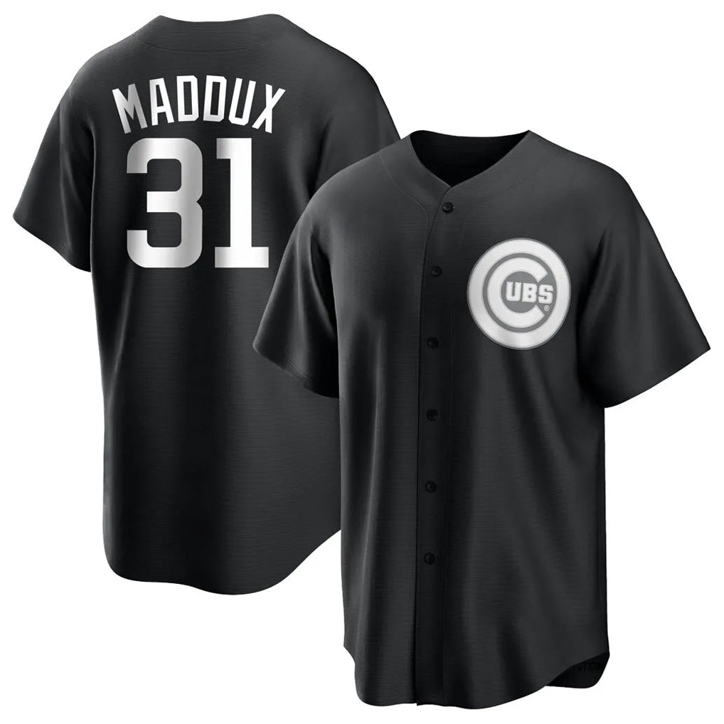 C.Cubs #31 Greg Maddux Player Black Game Hdoa Stitched Jerseys