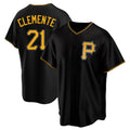 P.Pirates #21 Roberto Clemente Player Black Alternate 2025 Home Game Hdoa Stitched Jerseys