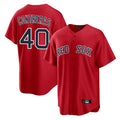 B.Red Sox #40 Willson Contreras Player Red Home Game Hdoa Stitched Jerseys