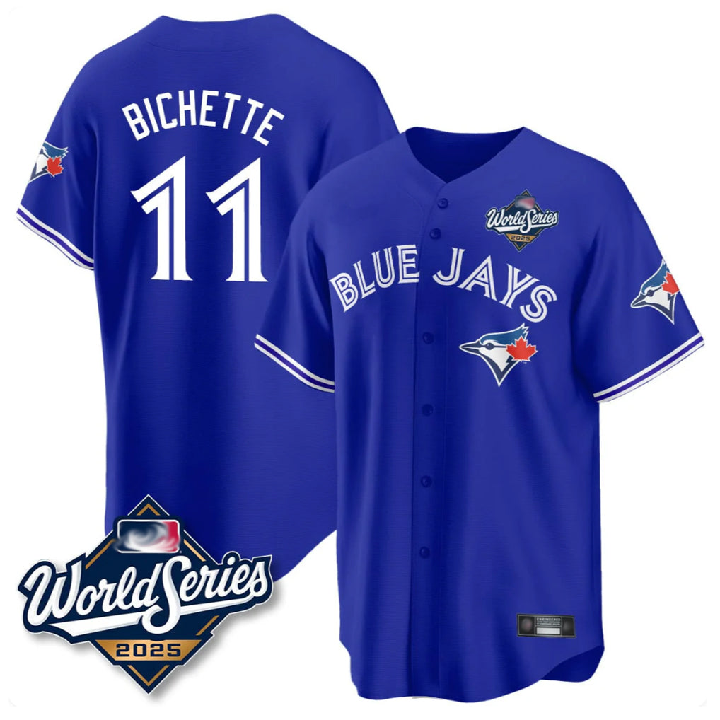 T.Blue Jays #11 Bo Bichette Player Blue 2025 World Series Rush Limited Hdoa Stitched Jerseys