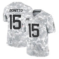 D.Broncos #15 Nik Bonitto Player Arctic Camo Salute To Service Limited Hdoa Stitched Jerseys