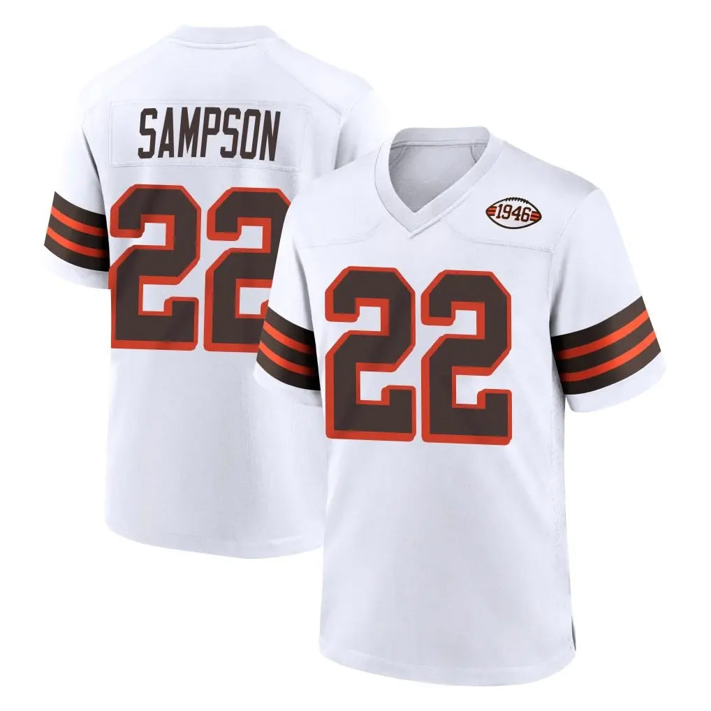 C.Browns #22 Dylan Sampson Player White Alternate Home Game Hdoa Stitched Jerseys