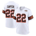 C.Browns #22 Dylan Sampson Player White Alternate Home Game Hdoa Stitched Jerseys
