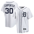 D.Tigers #30 Kerry Carpenter Player White Home Game Hdoa Stitched Jerseys