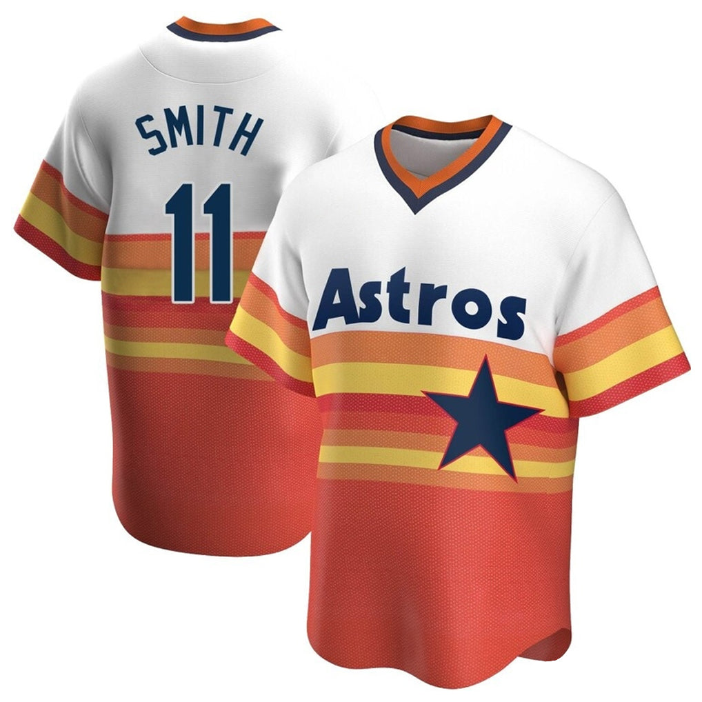 H.Astros #11 Cam Smith Player Rainbow Cooperstown Collection T-shirt Hdoa Stitched Jerseys