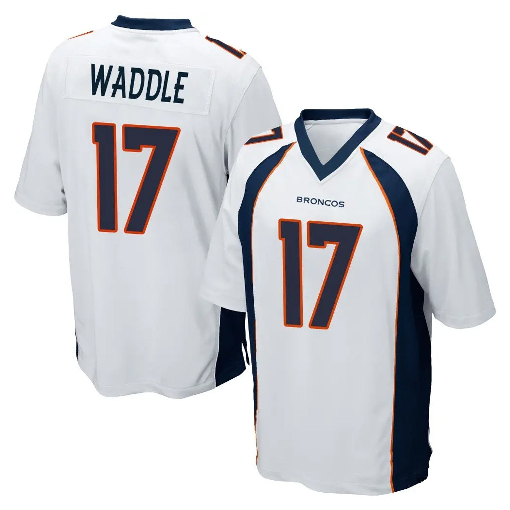 D.Broncos #17 Jaylen Waddle Player White Game Hdoa Stitched Jerseys
