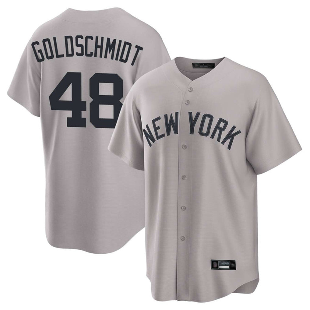 NY.Yankees #48 Paul Goldschmidt Player Gray Game Home Hdoa Stitched Jerseys