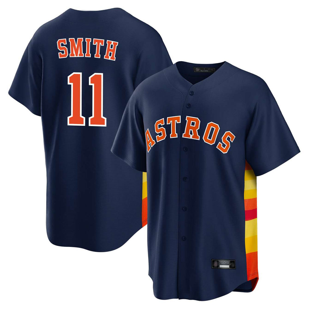 H.Astros #11 Cam Smith Player Navy Home Game Hdoa Stitched Jerseys
