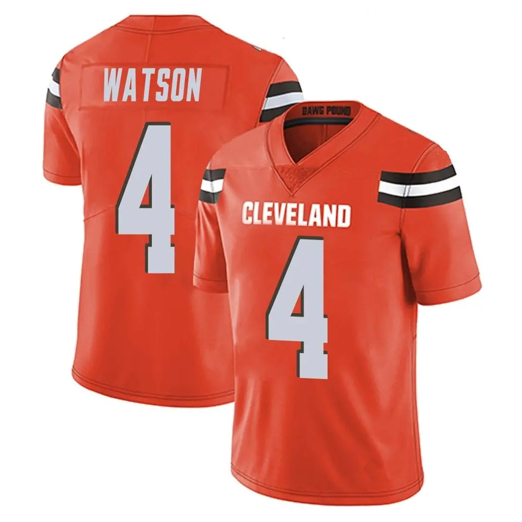 C.Browns #4 Deshaun Watson Player Orange Alternate Vapor Untouchable Limited Home Game Hdoa Stitched Jerseys