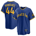S.Mariners #44 Julio Rodriguez Player Royal City Connect Home Game Hdoa Stitched Jerseys