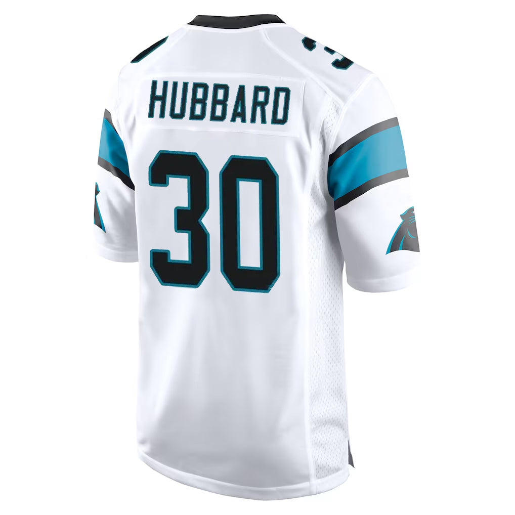 C.Panthers #30 Chuba Hubbard Player White Game Hdoa Stitched Jerseys