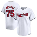 C.Guardians #75 Connor Brogdon Player White Limited Home Hdoa Stitched Jerseys