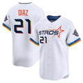 H.Astros #21 Yainer Diaz Player White City Connect Limited Home Hdoa Stitched Jerseys