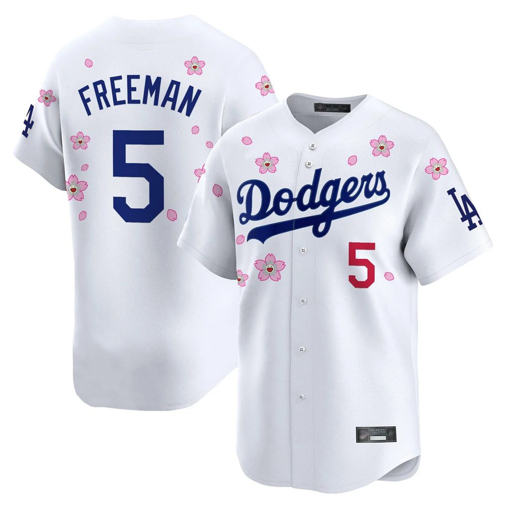 LA.Dodgers #5 Freddie Freeman Player White Tokyo Series Vapor Premier Limited Hdoa Stitched Jerseys