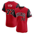C.White Sox #72 Carlton Fisk Player Red City Connect Limited Elite Home Hdoa Stitched Jerseys