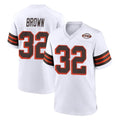 C.Browns #32 Jim Brown Player White Alternate Home Game Hdoa Stitched Jerseys