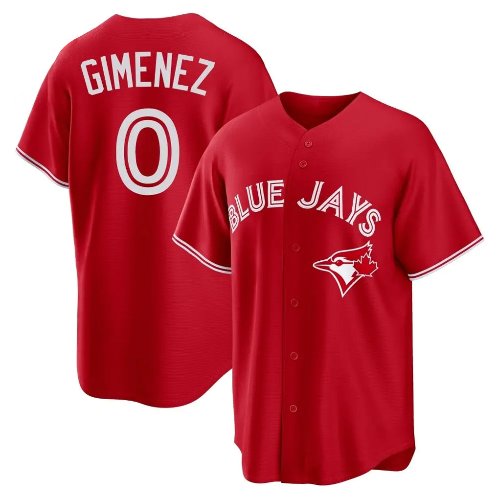 T.Blue Jays #0 Andres Gimenez Player Red Home Game Hdoa Stitched Jerseys