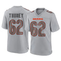 C.Bears #62 Joe Thuney Player Gray Atmosphere Fashion Game Hdoa Stitched Jerseys