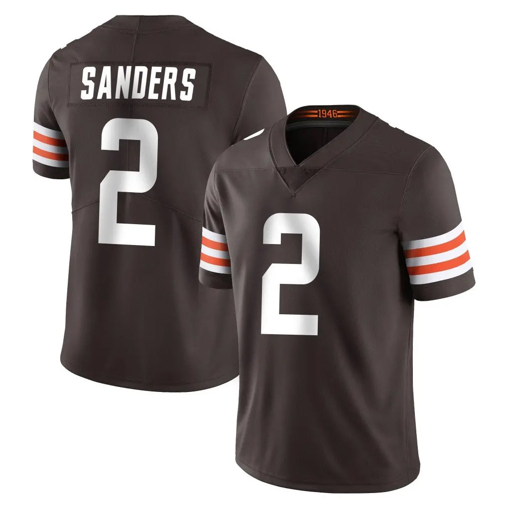 C.Browns #2 Shedeur Sanders Player Brown Color Vapor Untouchable Limited Home Game Hdoa Stitched Jerseys