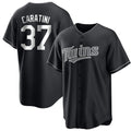 M.Twins #37 Victor Caratini Player Black Home Game Hdoa Stitched Jerseys