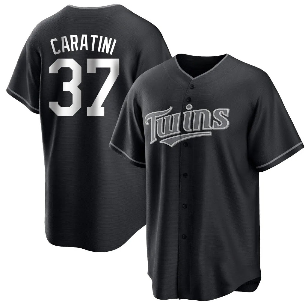 M.Twins #37 Victor Caratini Player Black Home Game Hdoa Stitched Jerseys