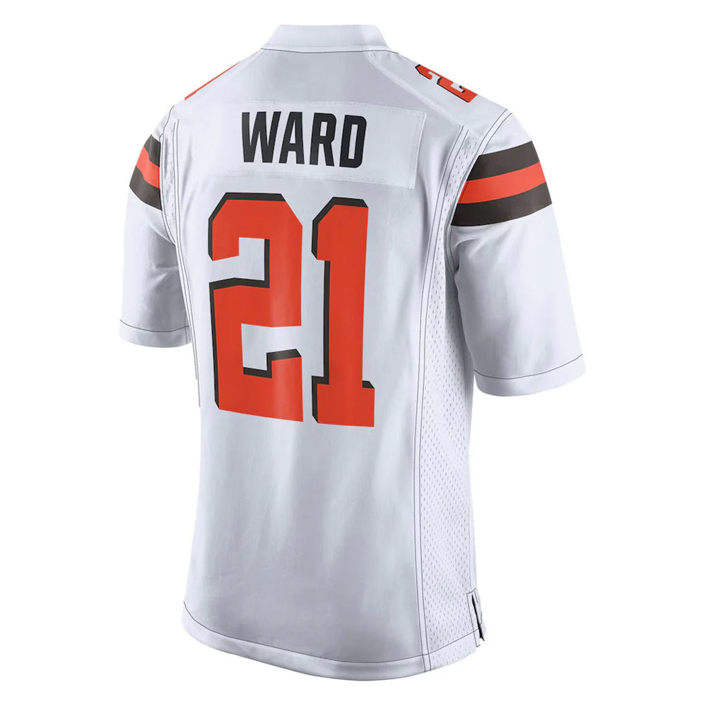C.Browns #21 Denzel Ward Player White Vapor Limited Home Game Hdoa Stitched Jerseys