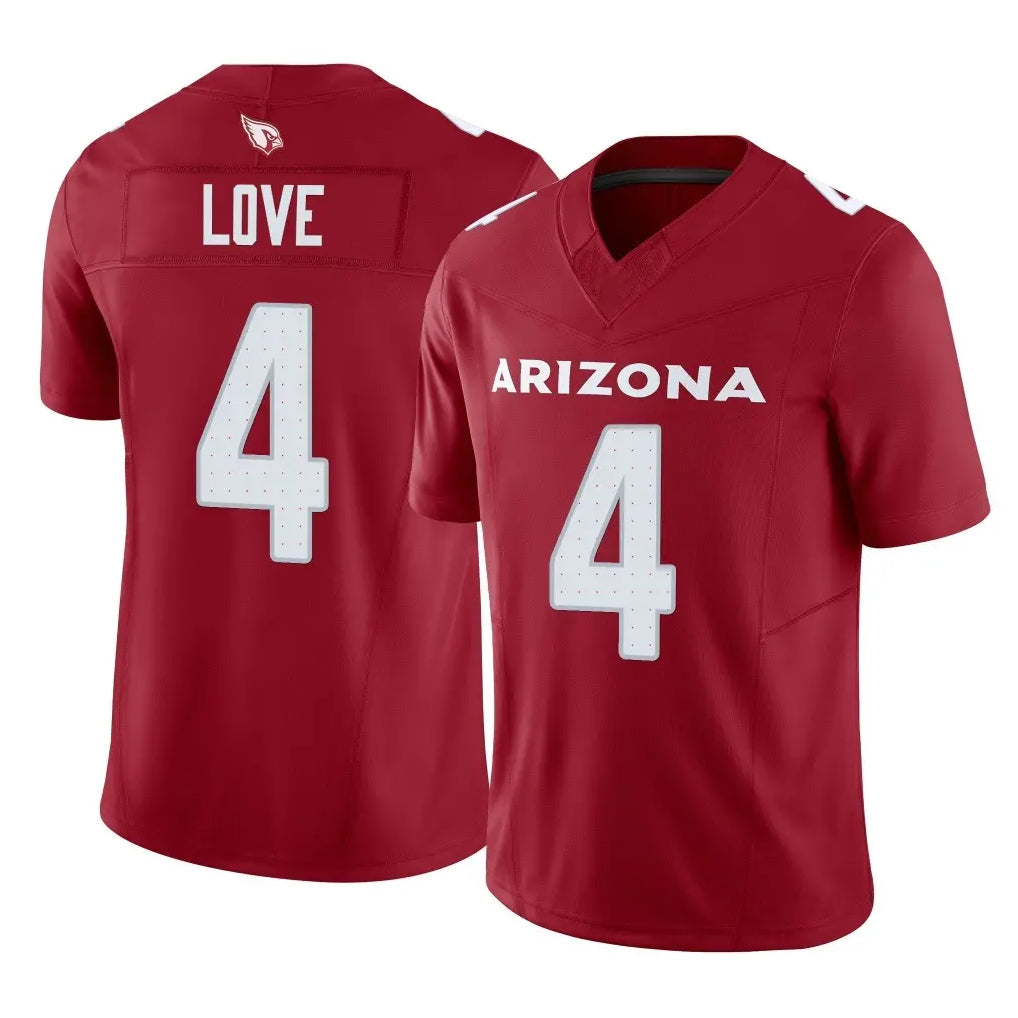 A.Cardinals #4 Jeremiyah Love Player Cardinal Vapor F.U.S.E. Limited Home Game Hdoa Stitched Jerseys