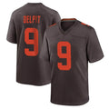 C.Browns #9 Grant Delpit Player Brown Alternate Home Game Hdoa Stitched Jerseys